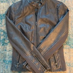 Express grey “leather” jacket